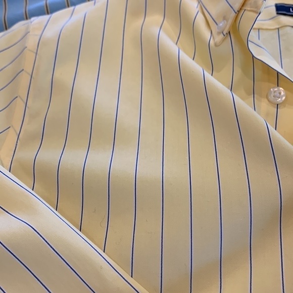 2 Lands End mens spring Easter long sleeve shirts NWOT. Size 15-34 slim fit nice - Picture 5 of 11